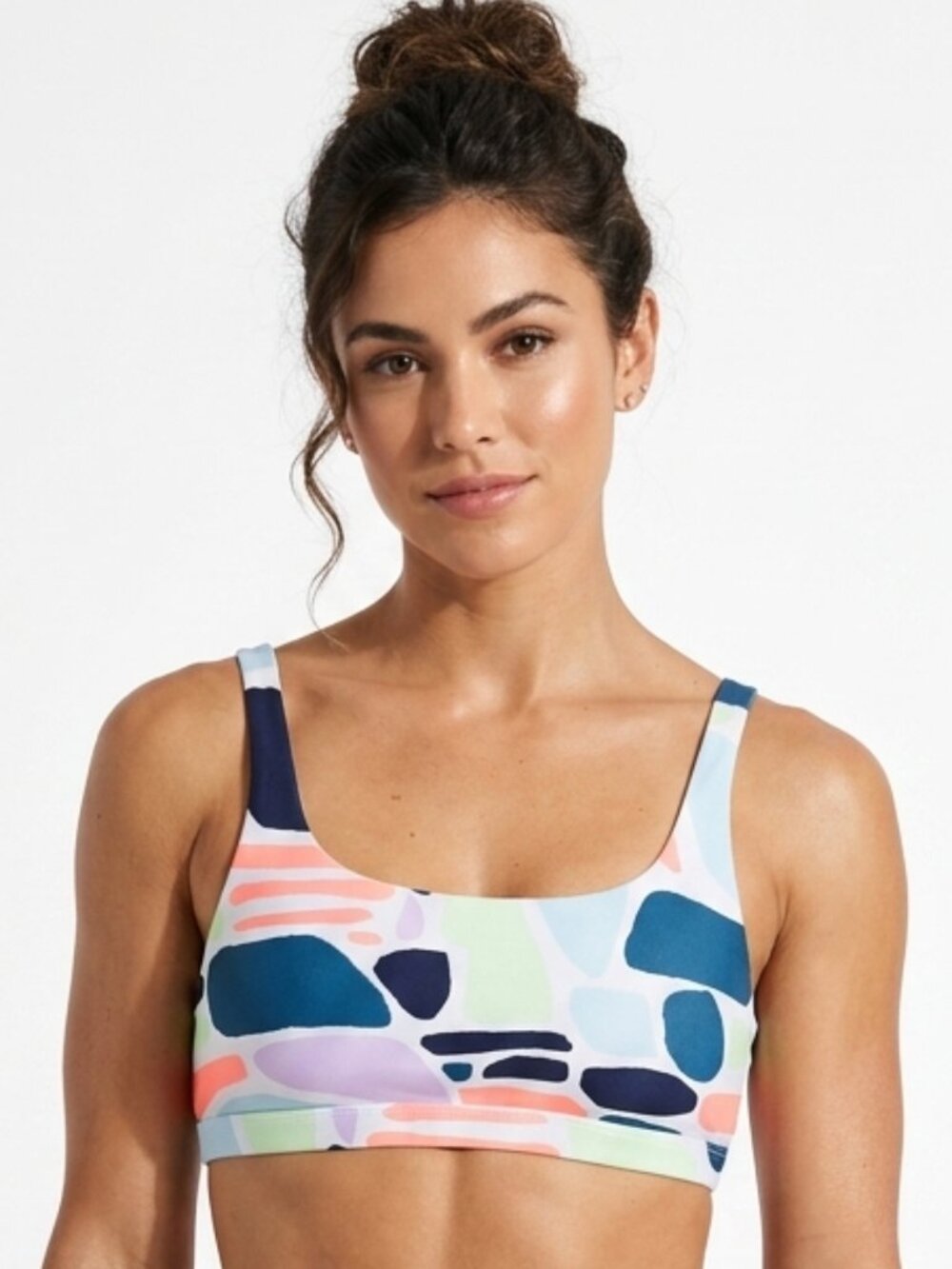 CARVE Designs Korbyn Pebble Compression Bikini Swimsuit Top Medium